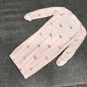 Everly grey sleeping onesie sunrise